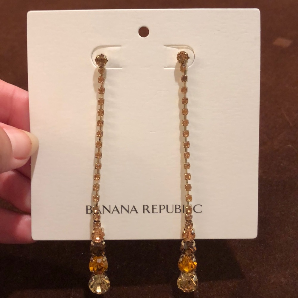Gold drop earrings